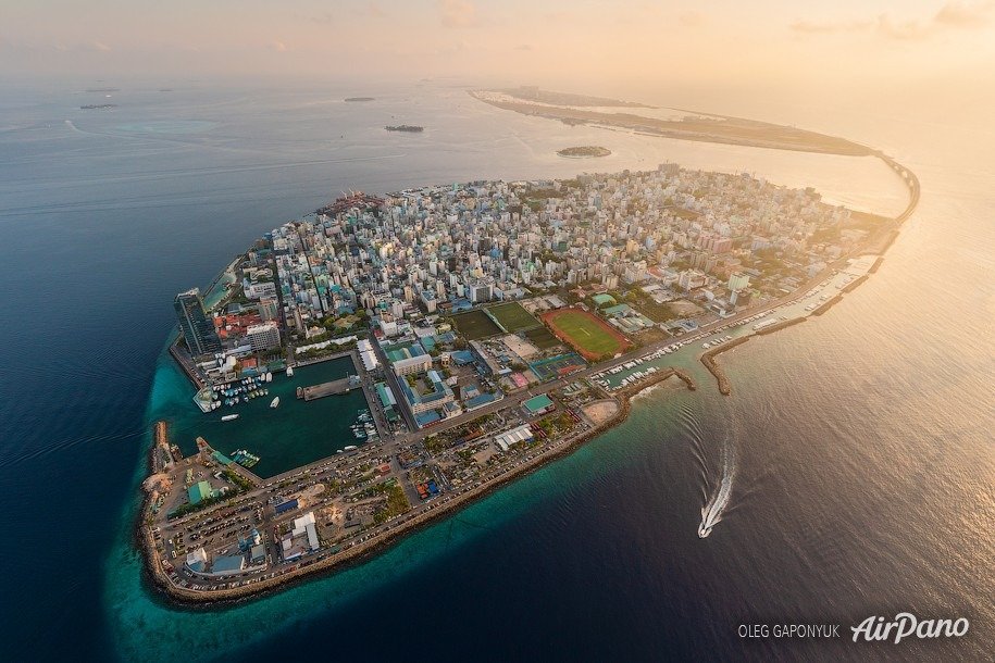 Male city skyline