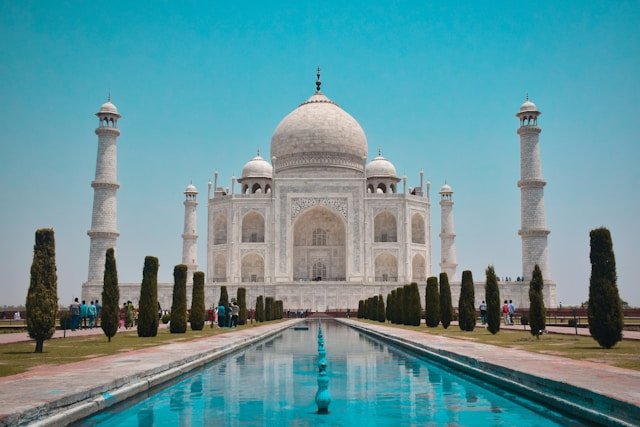 Taj Mahal at sunrise